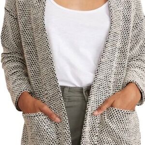 Marine Layer Birdseye Cardigan Chunky Open Front Size S